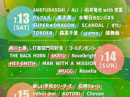 「LuckyFes」出演日発表！